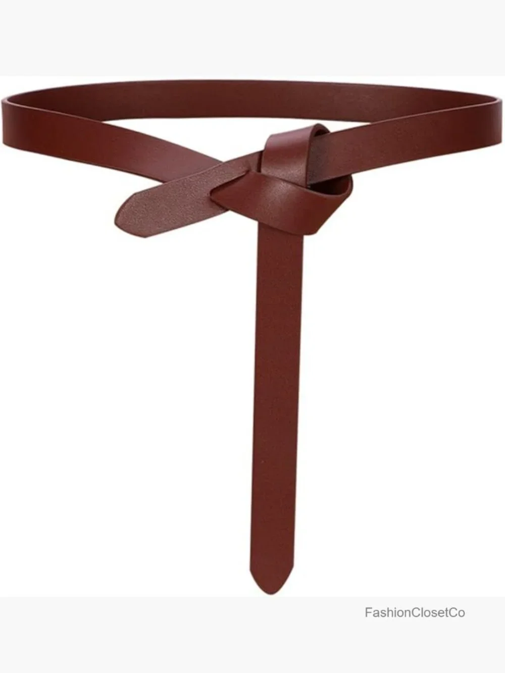Soft Faux Leather Knot Belts for Women Fashion Tie Belt for Jeans Pants Dress